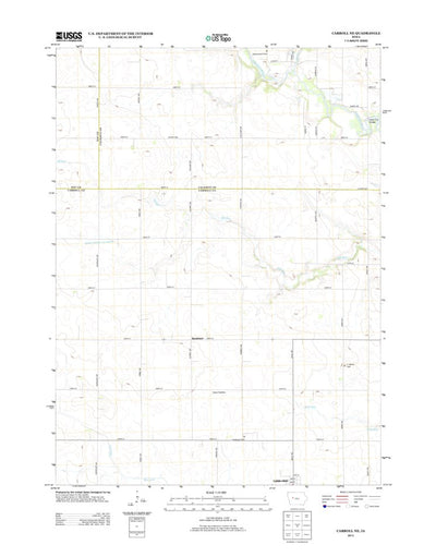 United States Geological Survey Carroll NE, IA (2013, 24000-Scale) digital map