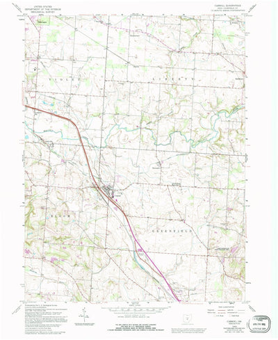 United States Geological Survey Carroll, OH (1958, 24000-Scale) digital map