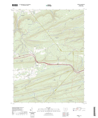 United States Geological Survey Carroll, PA (2023, 24000-Scale) digital map