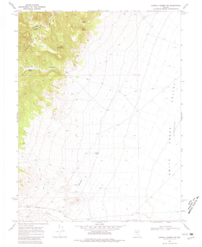 United States Geological Survey Carroll Summit NE, NV (1969, 24000-Scale) digital map