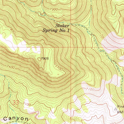 United States Geological Survey Carroll Summit NE, NV (1969, 24000-Scale) digital map