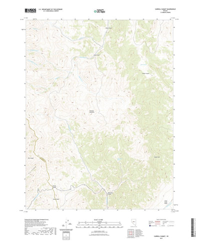United States Geological Survey Carroll Summit, NV (2021, 24000-Scale) digital map