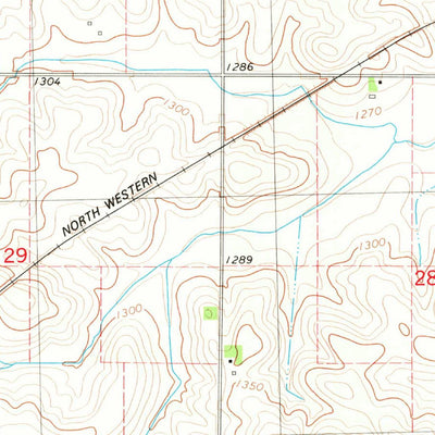 United States Geological Survey Carroll West, IA (1980, 24000-Scale) digital map