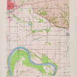 United States Geological Survey Carrollton East, MO (1951, 24000-Scale) digital map