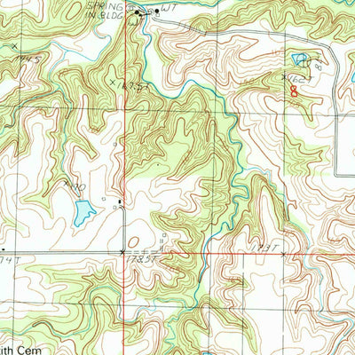 United States Geological Survey Carrollton, IL (1983, 24000-Scale) digital map