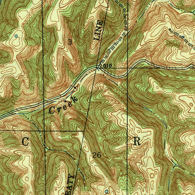 United States Geological Survey Carrollton, KY-IN (1943, 24000-Scale) digital map