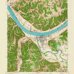 United States Geological Survey Carrollton, KY-IN (1953, 24000-Scale) digital map