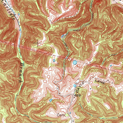 United States Geological Survey Carrollton, KY-IN (1967, 24000-Scale) digital map