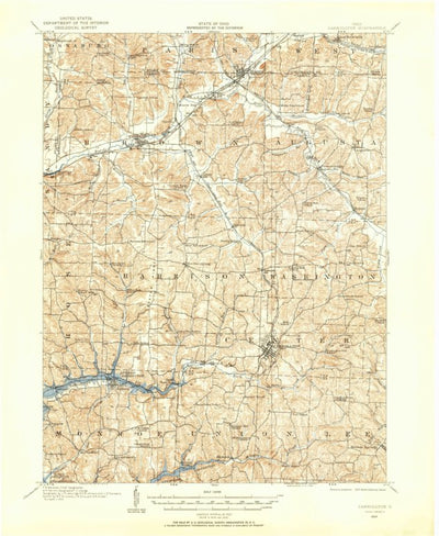 United States Geological Survey Carrollton, OH (1910, 62500-Scale) digital map