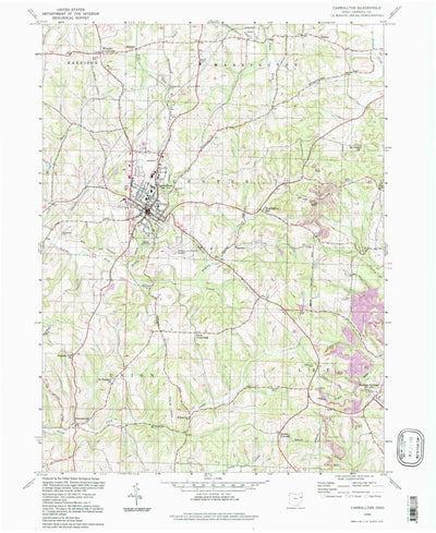 United States Geological Survey Carrollton, OH (1994, 24000-Scale) digital map