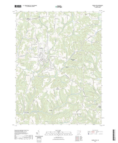 United States Geological Survey Carrollton, OH (2023, 24000-Scale) digital map