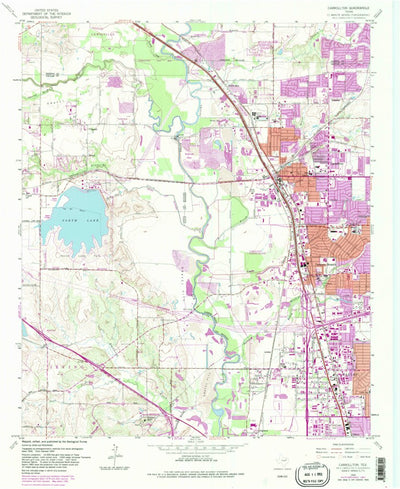 United States Geological Survey Carrollton, TX (1959, 24000-Scale) digital map