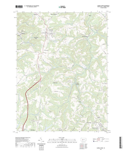 United States Geological Survey Carrolltown, PA (2023, 24000-Scale) digital map