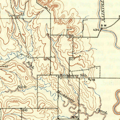 United States Geological Survey Carrolton, TX (1931, 62500-Scale) digital map