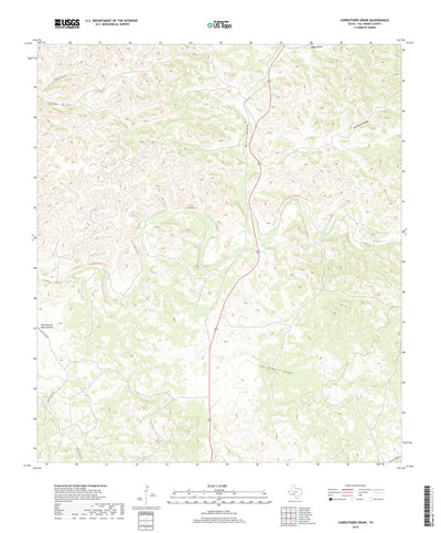 United States Geological Survey Carruthers Draw, TX (2019, 24000-Scale) digital map