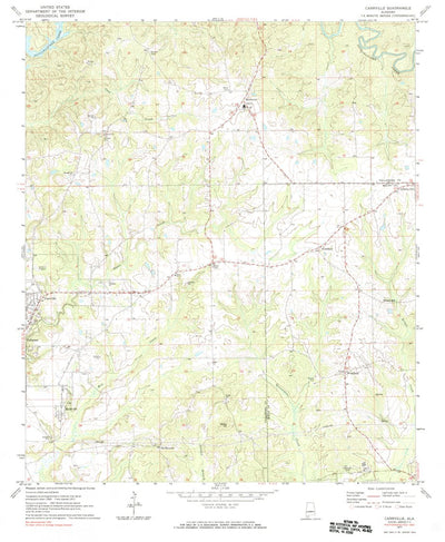 United States Geological Survey Carrville, AL (1971, 24000-Scale) digital map
