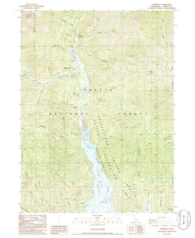 United States Geological Survey Carrville, CA (1986, 24000-Scale) digital map