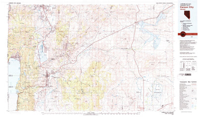 United States Geological Survey Carson City, NV (1979, 100000-Scale) digital map