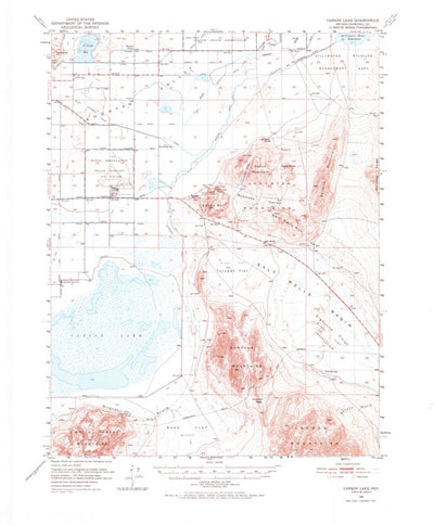 United States Geological Survey Carson Lake, NV (1951, 62500-Scale) digital map