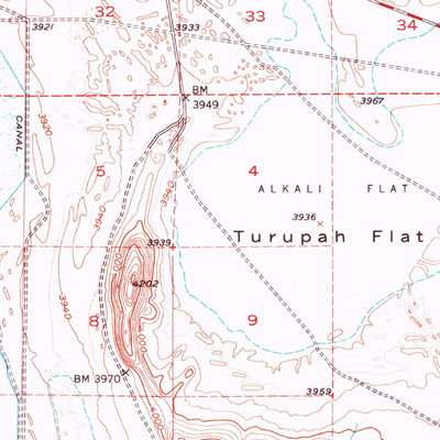 United States Geological Survey Carson Lake, NV (1951, 62500-Scale) digital map