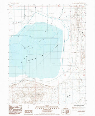 United States Geological Survey Carson Lake, NV (1985, 24000-Scale) digital map