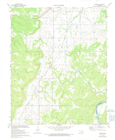 United States Geological Survey Carson, OK (1971, 24000-Scale) digital map