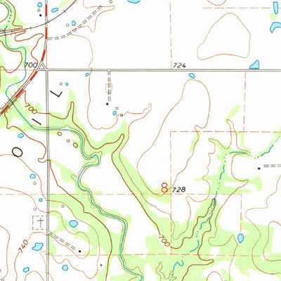 United States Geological Survey Carson, OK (1971, 24000-Scale) digital map