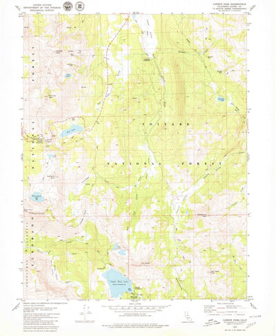United States Geological Survey Carson Pass, CA (1979, 24000-Scale) digital map