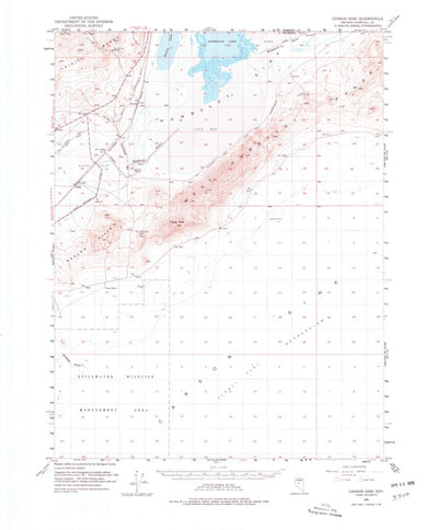 United States Geological Survey Carson Sink, NV (1951, 62500-Scale) digital map