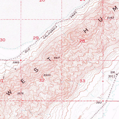 United States Geological Survey Carson Sink, NV (1951, 62500-Scale) digital map