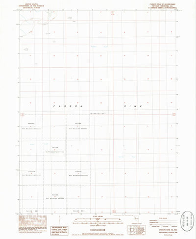 United States Geological Survey Carson Sink SE, NV (1986, 24000-Scale) digital map
