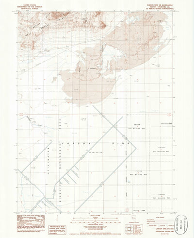 United States Geological Survey Carson Sink SW, NV (1986, 24000-Scale) digital map