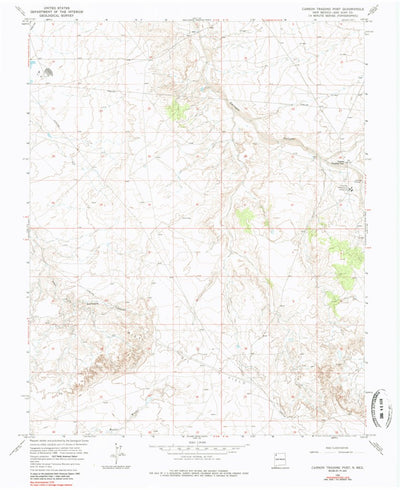 United States Geological Survey Carson Trading Post, NM (1966, 24000-Scale) digital map