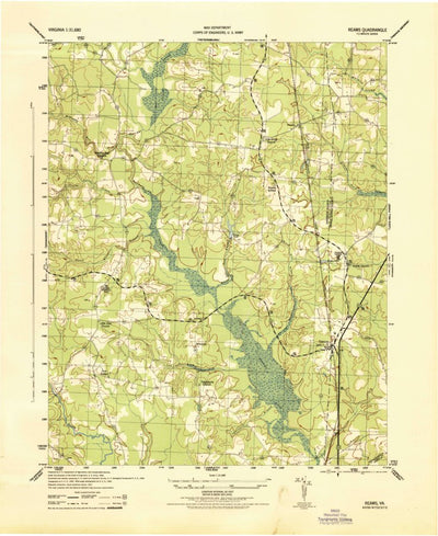 United States Geological Survey Carson, VA (1944, 31680-Scale) digital map