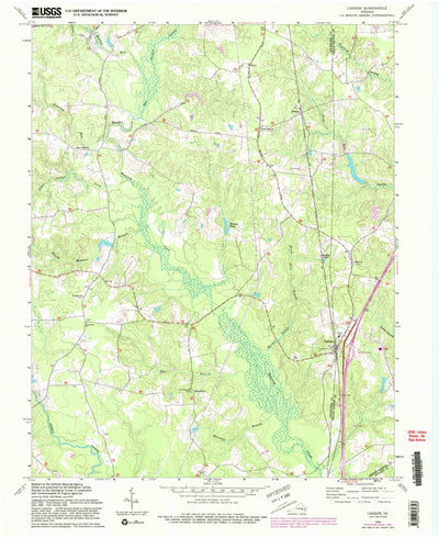 United States Geological Survey Carson, VA (1969, 24000-Scale) digital map