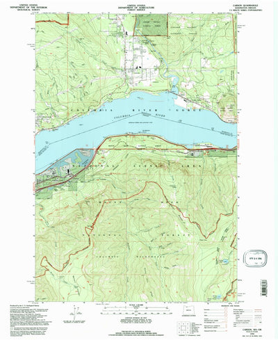 United States Geological Survey Carson, WA-OR (1994, 24000-Scale) digital map