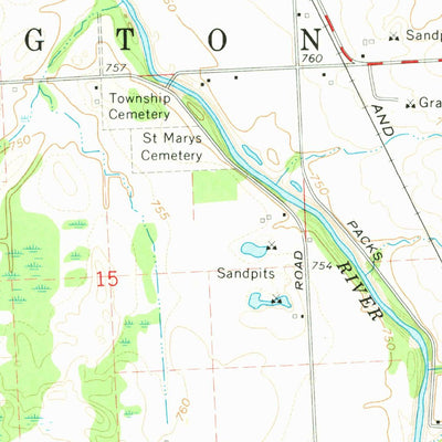 United States Geological Survey Carsonville, MI (1963, 24000-Scale) digital map
