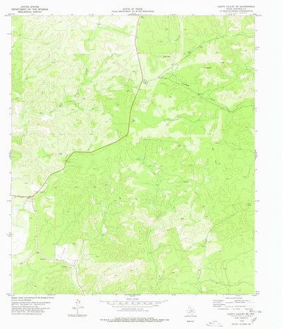 United States Geological Survey Carta Valley SE, TX (1978, 24000-Scale) digital map