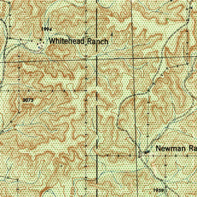 United States Geological Survey Carta Valley, TX (1943, 62500-Scale) digital map