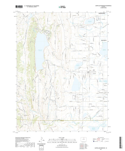 United States Geological Survey Carter Lake Reservoir, CO (2022, 24000-Scale) digital map