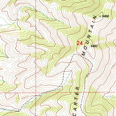 United States Geological Survey Carter Mountain, MT (1995, 24000-Scale) digital map
