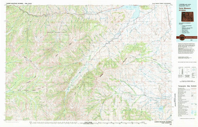 United States Geological Survey Carter Mountain, WY (1980, 100000-Scale) digital map