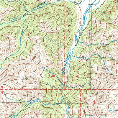 United States Geological Survey Carter Mountain, WY (1980, 100000-Scale) digital map