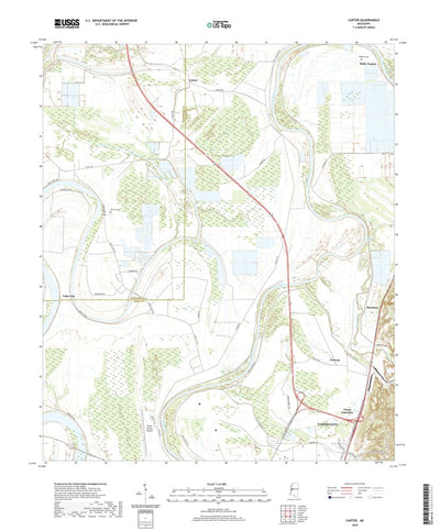 United States Geological Survey Carter, MS (2020, 24000-Scale) digital map