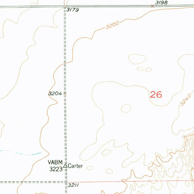 United States Geological Survey Carter, MT (1953, 24000-Scale) digital map