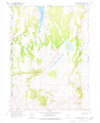 United States Geological Survey Carter Reservoir, NV-CA (1966, 24000-Scale) digital map
