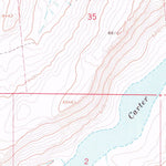 United States Geological Survey Carter Reservoir, NV-CA (1966, 24000-Scale) digital map
