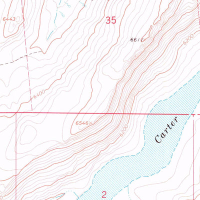 United States Geological Survey Carter Reservoir, NV-CA (1966, 24000-Scale) digital map