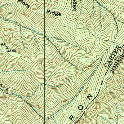 United States Geological Survey Carter, TN (1938, 24000-Scale) digital map