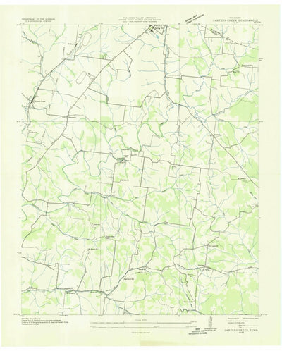 United States Geological Survey Carters Creek, TN (1936, 24000-Scale) digital map